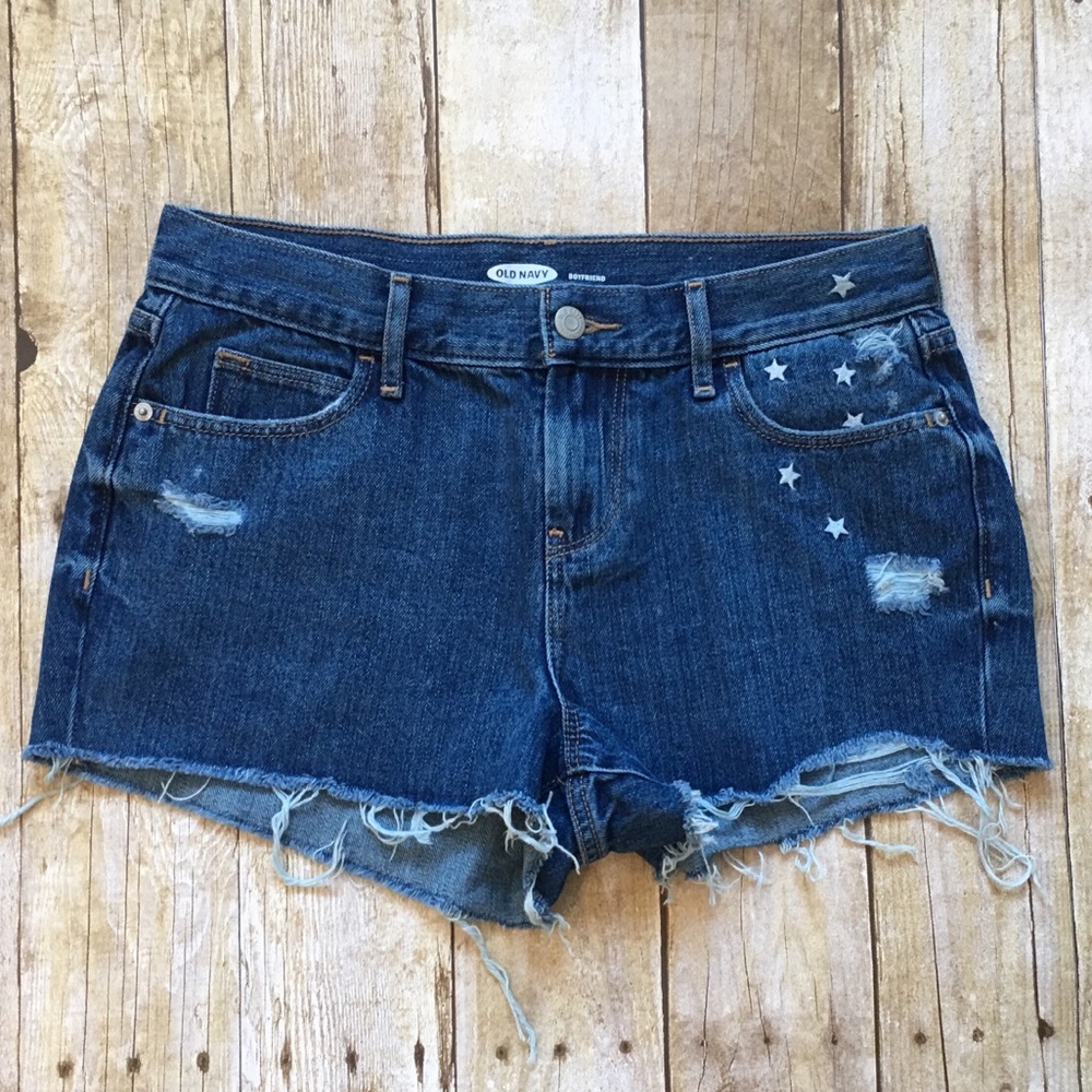 Old Navy star destroyed shorts - size 2